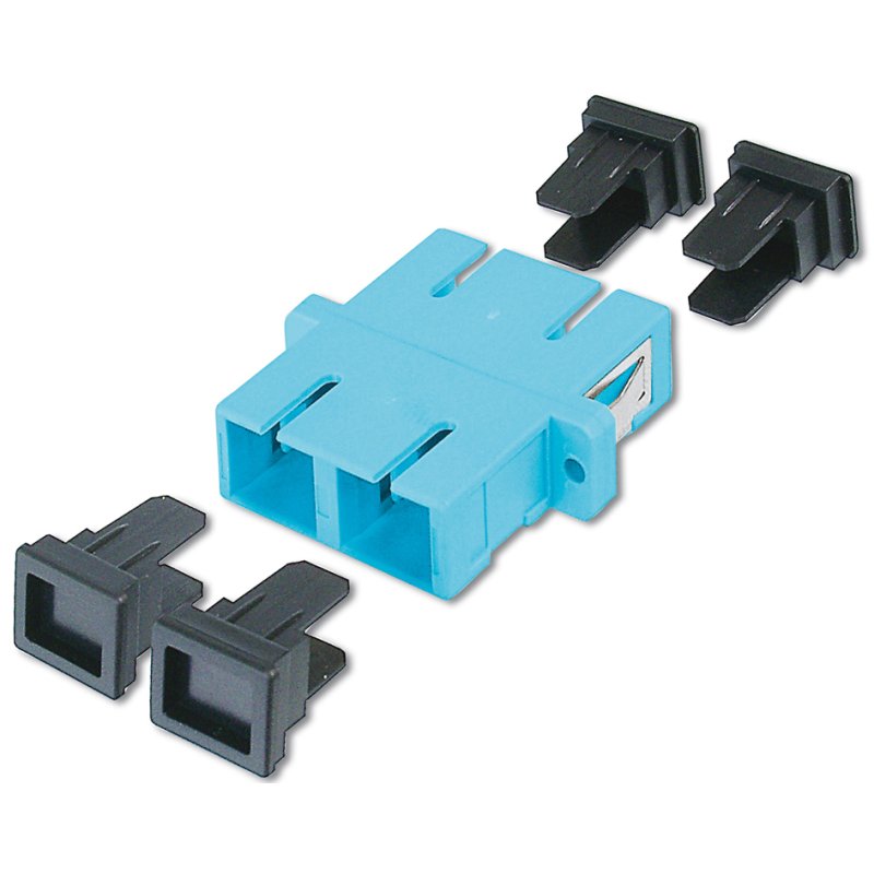DIGITUS Coupleur LWL SC Duplex, multimode OM3, céramique aqua