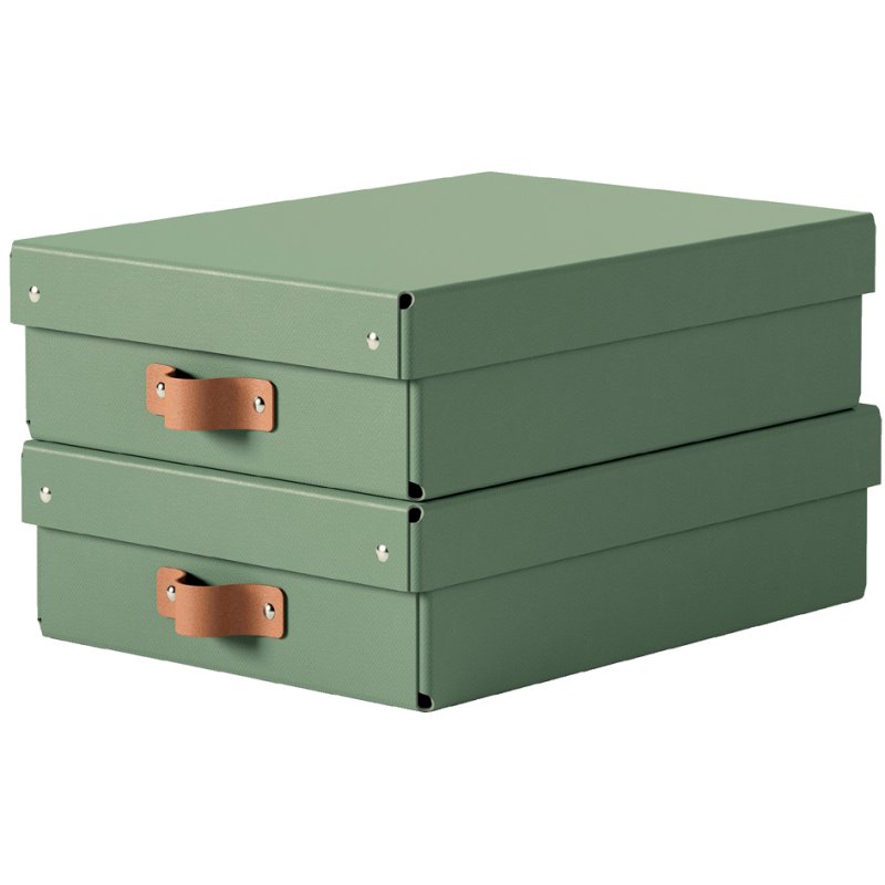 LEITZ ensemble de boîtes de rangement Puro, carton, beige, 2 pièces