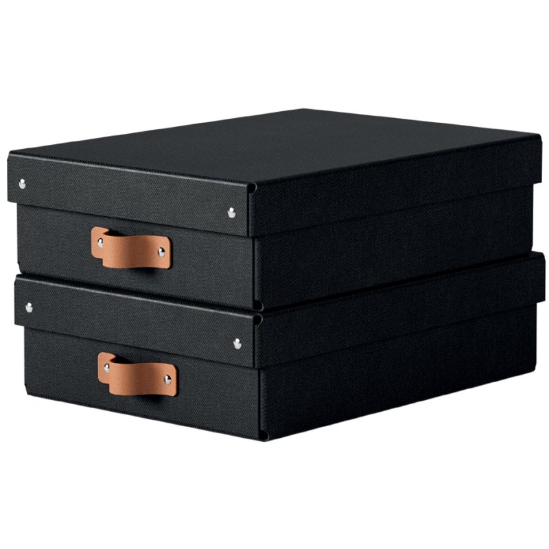 LEITZ ensemble de boîtes de rangement Puro, carton, beige, 2 pièces