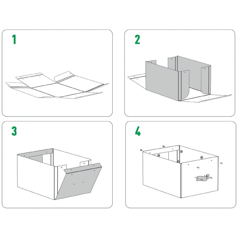 LEITZ ensemble de boîtes de rangement Puro, carton, beige, 2 pièces