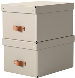 LEITZ opbergdoos-set Puro, nachtblauw, 17 liter, 2 stuks
