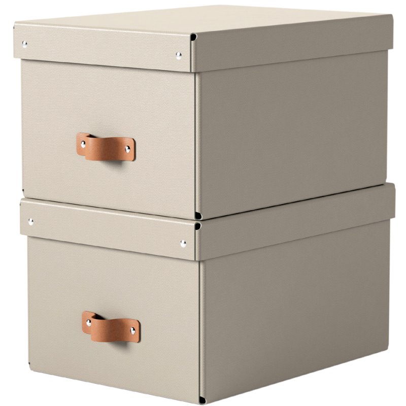 LEITZ ensemble boîtes de rangement Puro, carton, 17 litres, noir