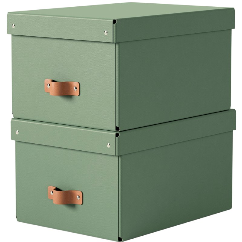 LEITZ ensemble boîtes de rangement Puro, carton, 17 litres, noir