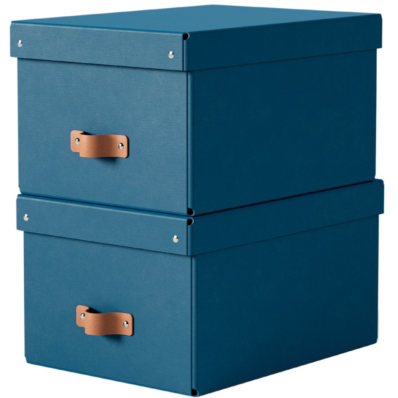 LEITZ ensemble boîtes de rangement Puro, carton, 17 litres, noir