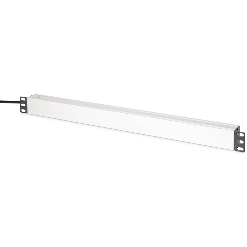 DIGITUS Multiprise 19", argenté/noir, profil aluminium, 9 prises