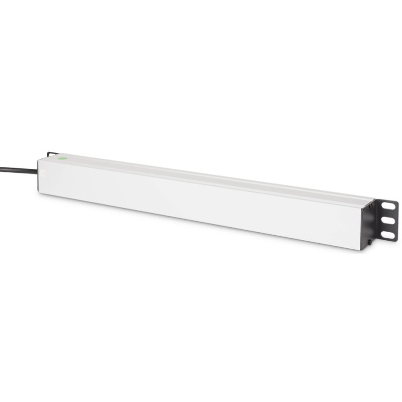 DIGITUS Bloc multiprise 19", argent/noir, aluminium, 9 prises, 482,6 mm