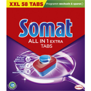 Somat vaatwastabletten ALL IN 1 EXTRA, 58 stuks
