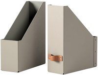 LEITZ tijdschriftenhouder set Puro, A4, karton, beige