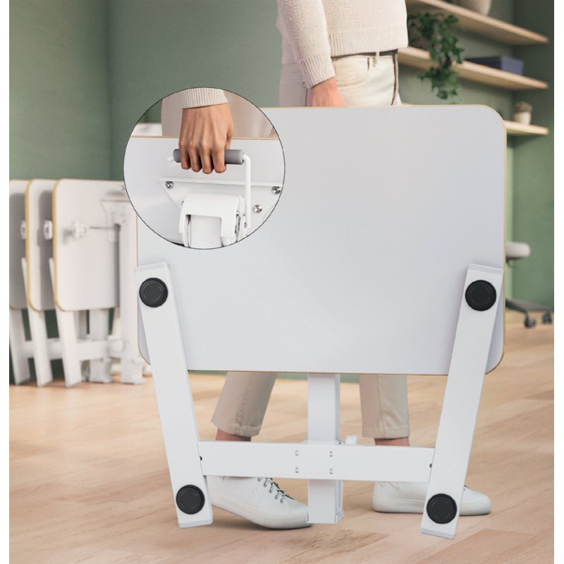 LEITZ Ergo Compact poste de travail assis-debout, pliable, blanc, 74-109 cm