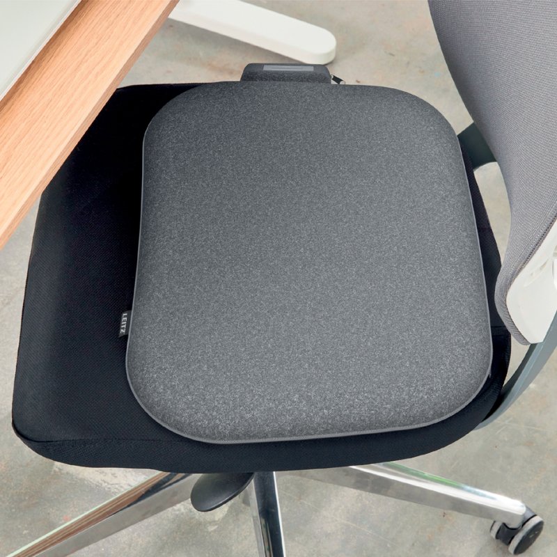 LEITZ coussin de siège chauffant iComfi, gris, 300×400×30 mm