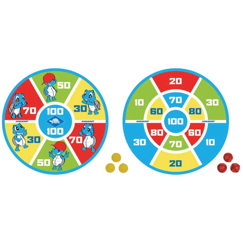 SCHILDKRÖT Soft dartboard set, hook-and-loop, including 6 balls