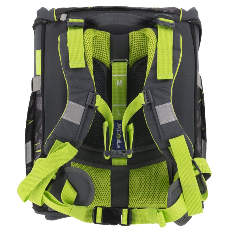 herlitz schooltas FiloActive XL Wild Panther, antraciet/groen, 21 L