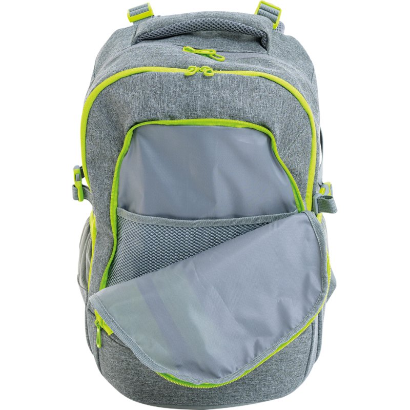EBERHARD FABER sac à dos scolaire X-Style, gris/vert, 30 litres
