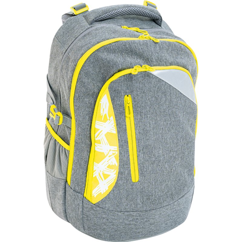 EBERHARD FABER schoolrugzak X-Style, grijs/neongeel, 30 liter