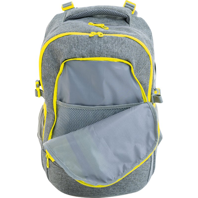 EBERHARD FABER sac à dos scolaire X-Style, gris/jaune fluo, 30 litres