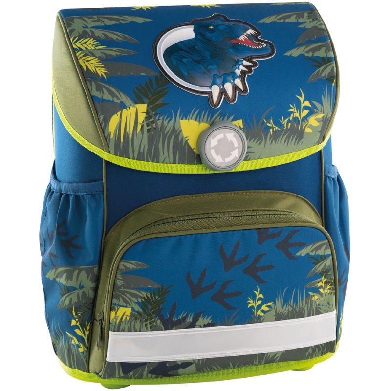 EBERHARD FABER set sac livres EFAlino dinosaure, 4 pièces, bleu/vert, 18 litres