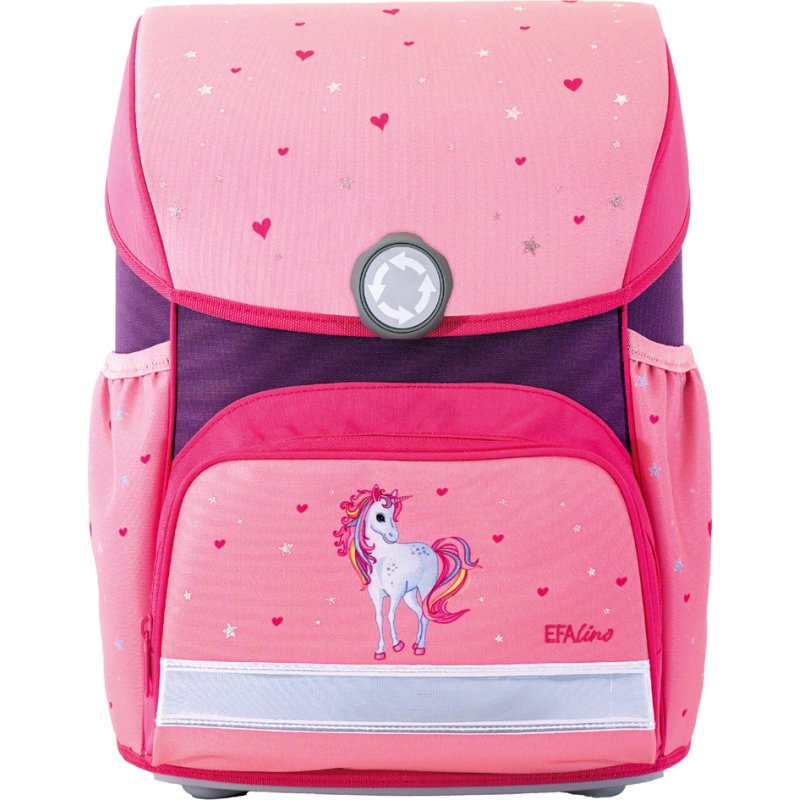EBERHARD FABER boekentas set EFAlino eenhoorn, 4-delig, roze, 18 liter