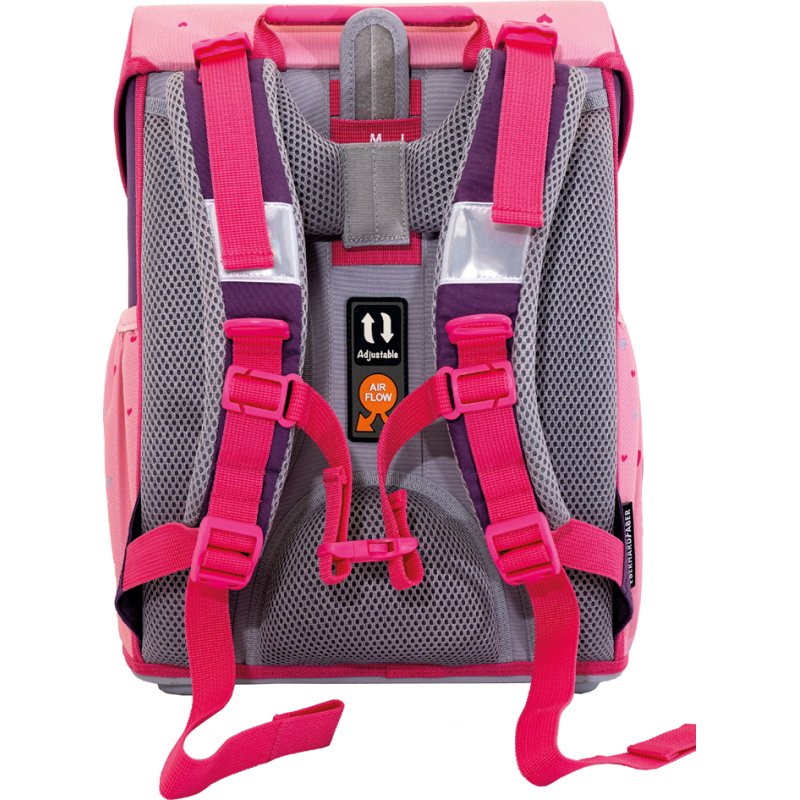 EBERHARD FABER ensemble cartable EFAlino licorne, 4 pièces, rose, 18 litres