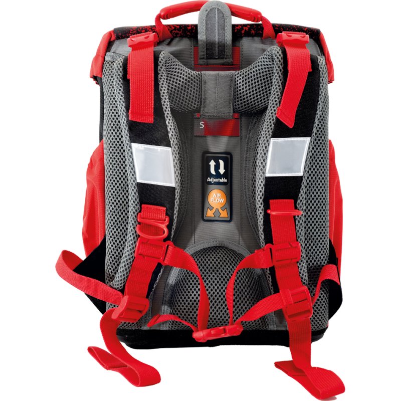 EBERHARD FABER set cartable EFAlino Dragon, 4 pièces, noir/rouge, 21 litres