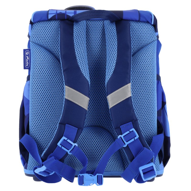 herlitz cartable UltraLight Plus Blue Goal, motif football, bleu foncé/bleu clair, 16 litres