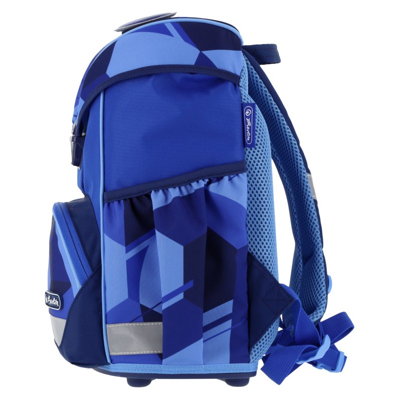 herlitz cartable UltraLight Plus Blue Goal, motif football, bleu foncé/bleu clair, 16 litres