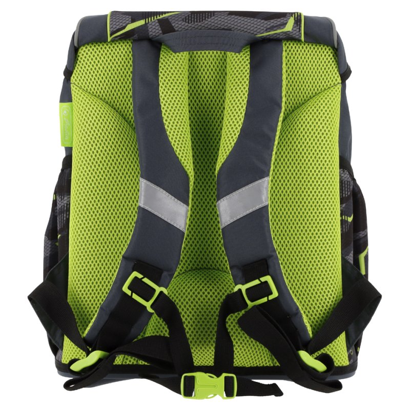herlitz school bag UltraLight Plus Wild Panther, 16 L, anthracite/green