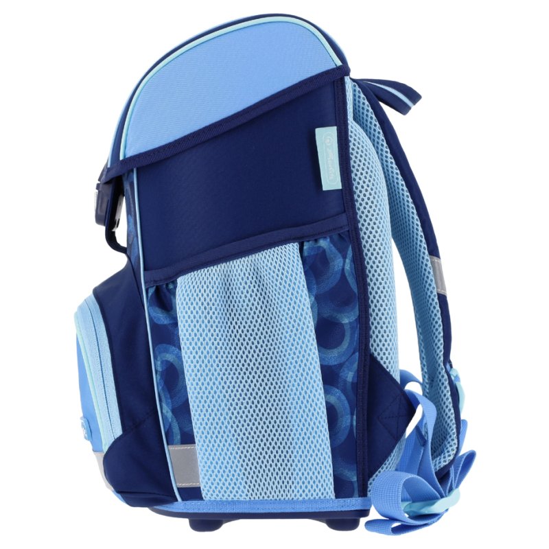 herlitz school bag Loop Plus Dolphin Ride, dark blue/light blue, 17 litres