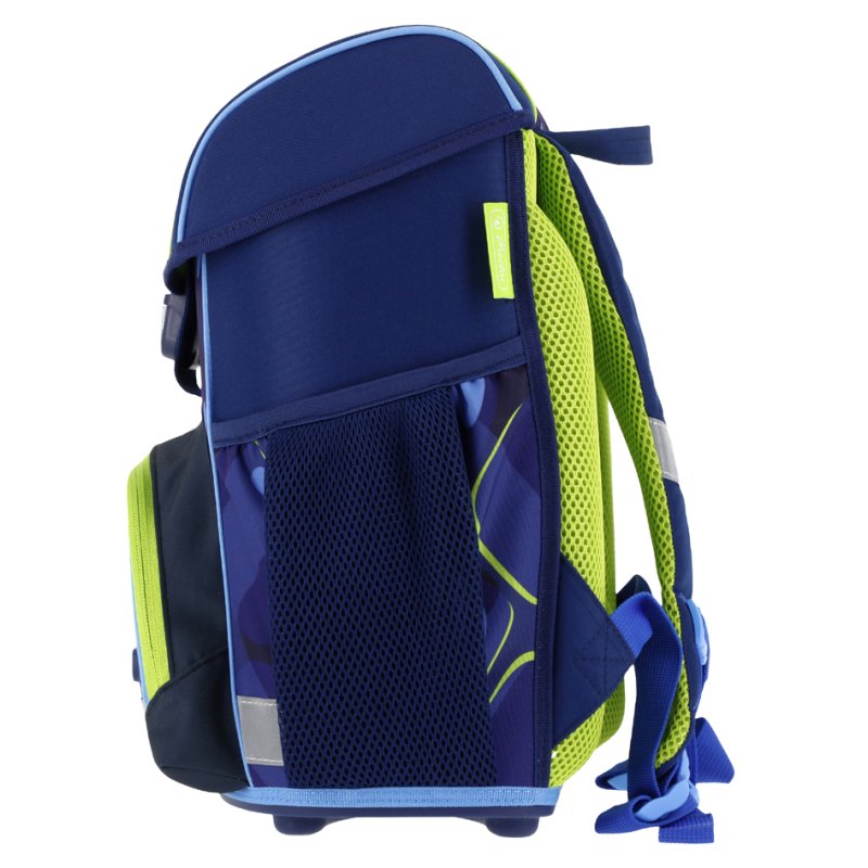 herlitz cartable Loop Plus T-Rex Explorer, bleu/vert, motif dinosaure, 17 L