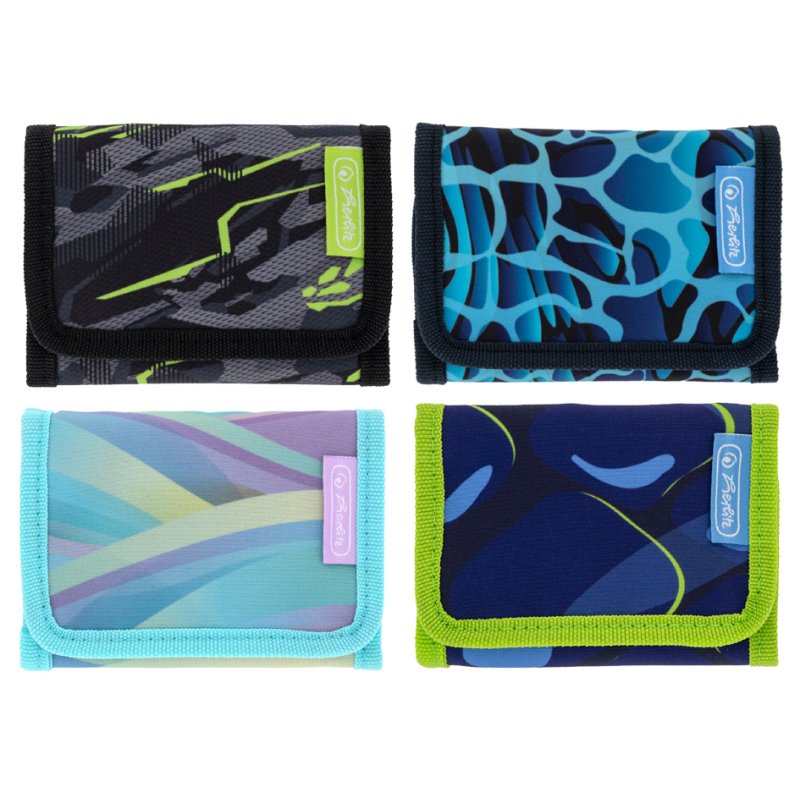 herlitz porte-monnaie enfants Girls/Boys Mix II, polyester, velcro, 4 pièces