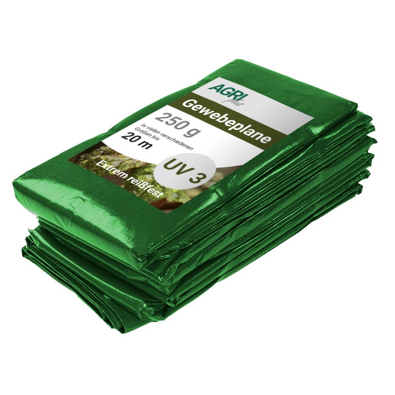 AGRIplus dekzeil met ogen, 4 × 6 m, blauw, 250 g/m²