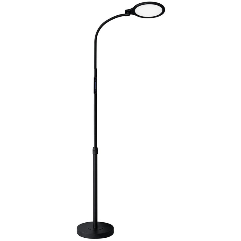 Hansa LED floor lamp ATRIA, matt black, 12W, 800 lumens