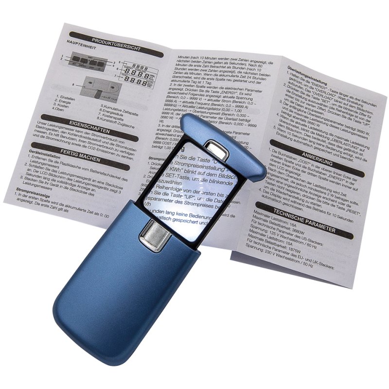 WEDO Lucina vergrootglas, blauw, 3× vergroting