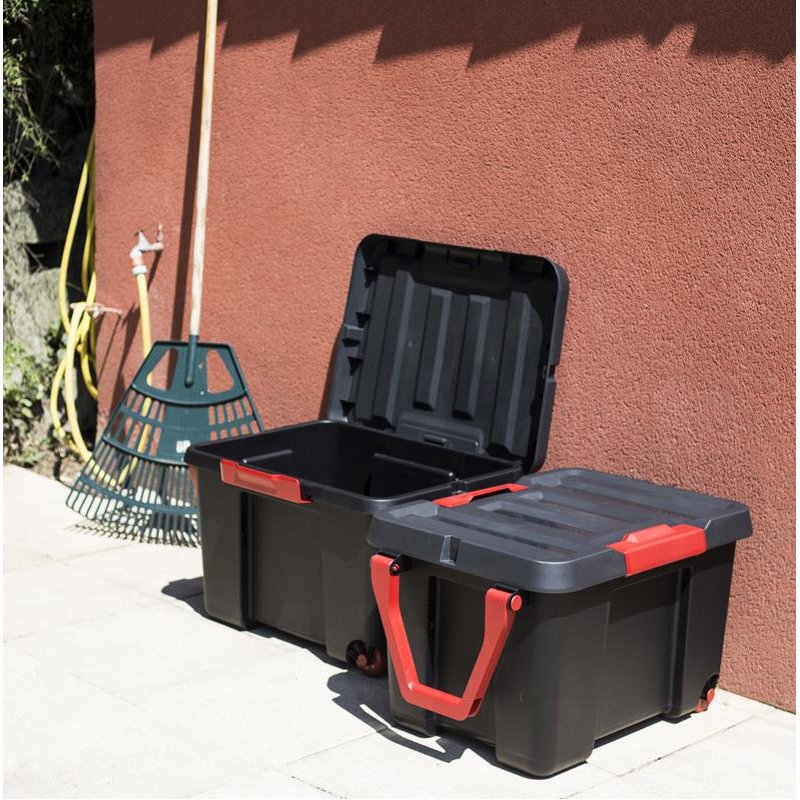 EDA caisse à outils S, 120 litres, noir, 560×767×480 mm