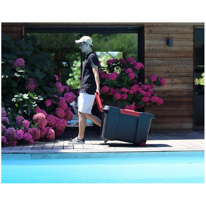 EDA caisse à outils S, 120 litres, noir, 560×767×480 mm