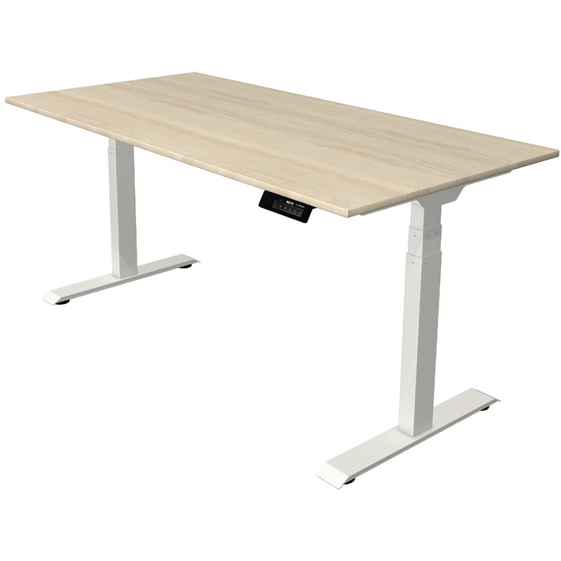 Kerkmann Move 1 Stable bureau assis-debout, électrique, 160×80 cm, chêne blanc