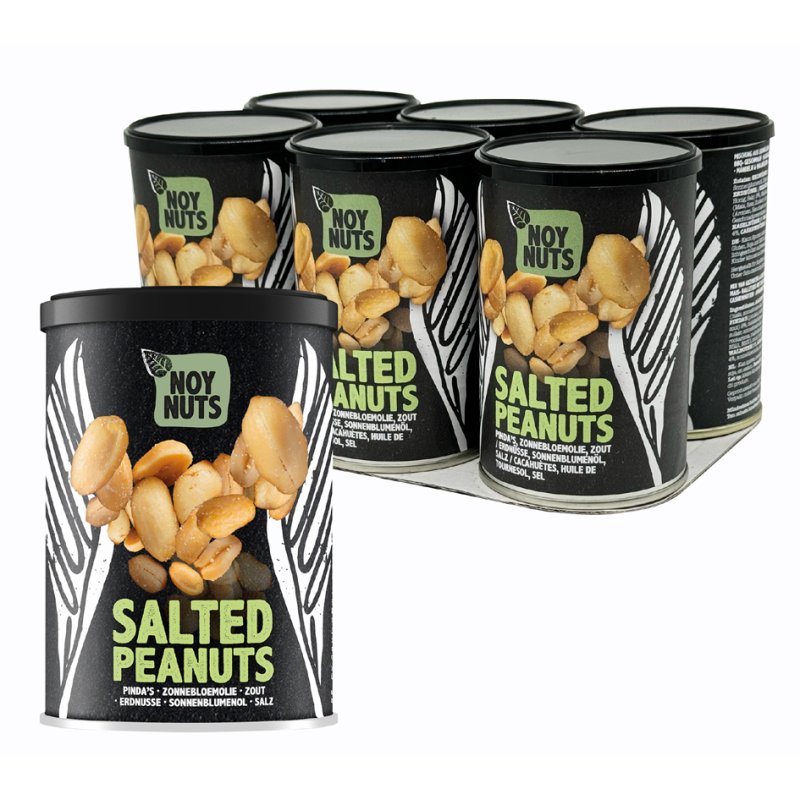 HELLMA NoyNuts roasted peanuts, salted, tin 150 g