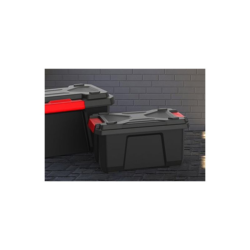 Mallette à outils EDA XPERT PRO, 40 L, noir/rouge, 356×573×303 mm