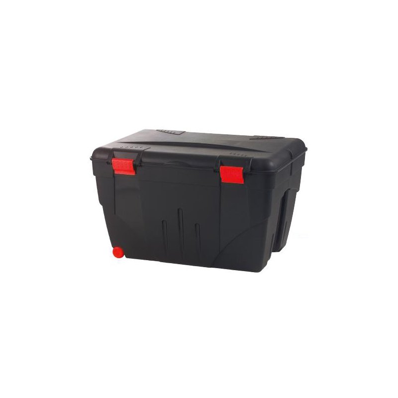 EDA mallette à outils M, matériau recyclé, noir/rouge, 846×640×515 mm
