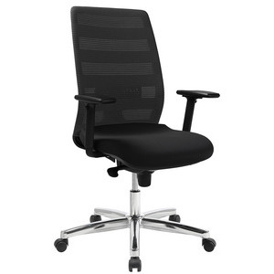Topstar Airpoint II bureaustoel, zwart/grijs, netbekleding, lendenwirvelsteuning