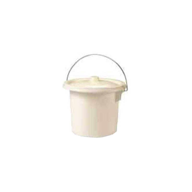 EDA hygiënische emmer, robuust kunststof, 5,5 liter, crème
