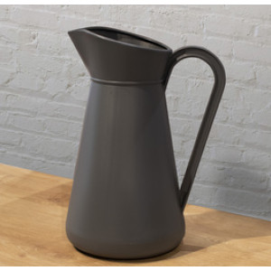 EDA kan kunststof, 5 liter, grijs, met handvat