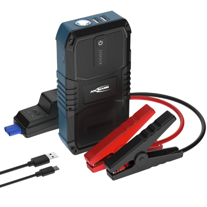 ANSMANN jumpstarter 10.0, 12V auto-accu's, 2500 mAh, zwart/blauw