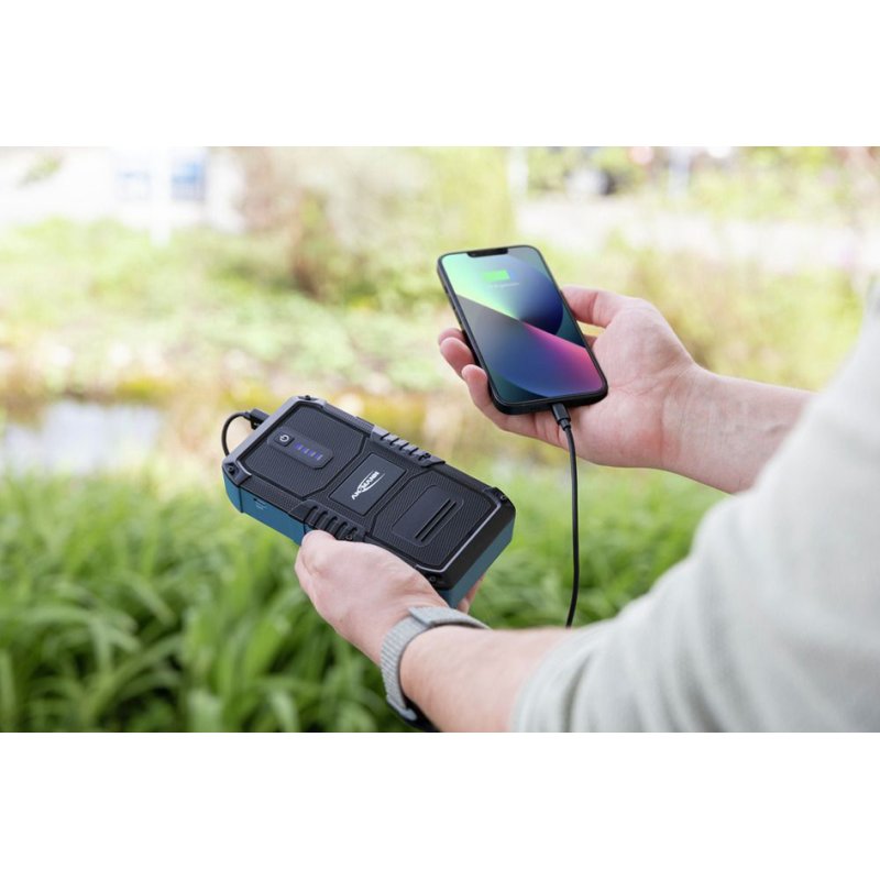 ANSMANN jumpstarter 10.0, 12V auto-accu's, 2500 mAh, zwart/blauw