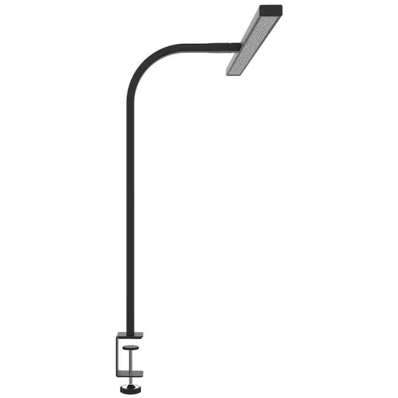 UNiLUX LED desk lamp STRATA LUMINO, clamp base, black, 24 W