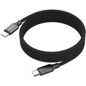 ANSMANN magnetische data- & laadkabel, USB-C naar USB-C, zwart, 1,2 m