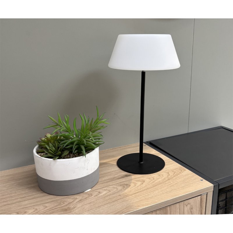 UNiLUX Loompa Lampe de table LED, rechargeable, rouge brique, 310 mm