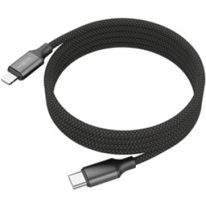 ANSMANN magnetische data- en oplaadkabel, USB-C naar Lightning, zwart, 1,2 m