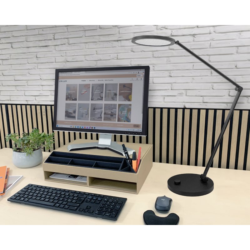 UNiLUX OMEGA LED desk lamp, white, dimmable, 12W