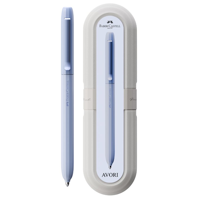 FABER-CASTELL Avori XB recharge stylo bille Peace Of Mind, grande capacité, bleu