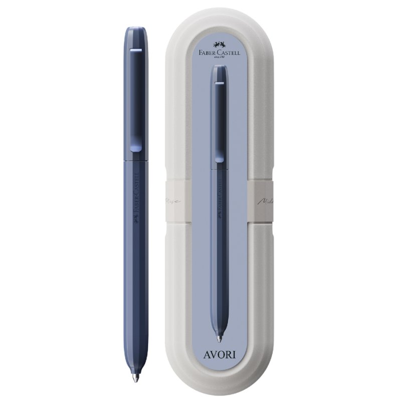 FABER-CASTELL Avori XB recharge stylo bille Peace Of Mind, grande capacité, bleu